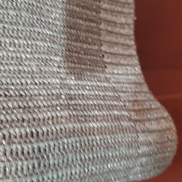 Ralph Lauren Women's Soft Silver Mettalic  Crewneck Sweater BLACK LABEL - Picture 5 of 10